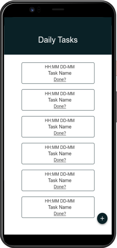 UI Tasks Screen